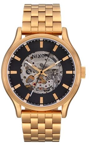Nixon Herren Analog Quarz Uhr mit Edelstahl Armband A1323-010-00