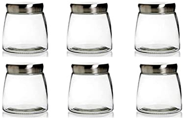 Vorratsglas 6er Set Bonbonglas Nostalgie Glas Behälter Vorratsdose