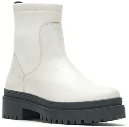 HARLEY-DAVIDSON FOOTWEAR Lenora - Stivale da donna a metà polpaccio, bianco sporco, 37.5 EU