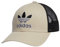adidas Originals Herren Icon Trucker Structured Precurve Snapback Cap, Sandbeige/Schwarz/Weiß, Einheitsgröße