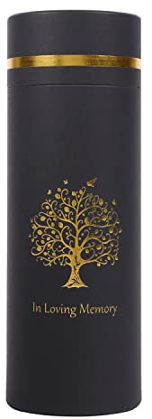 Urna de dispersión ecológica – Tubo de dispersión biodegradable para cenizas – Urna de cremación para cenizas humanas – Urnas para cenizas macho hembra