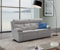 Dreisitzer-Sofa aus Stoff in Perlgrau - Maße cm L 194 L 94 H 101 - Made in Italy