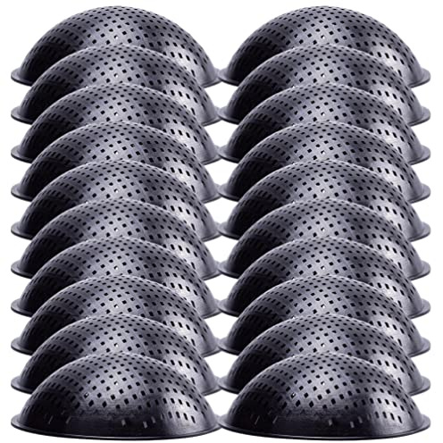 20 StüCk Blumentopf Mesh Pads, Rundes EntwäSserungsgitter Netzmatte, Auslaufsicherer Boden Pp, 6.5cm Durchmesser, FüR GartenentwäSserung Und Sukkulenten