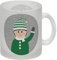 Wichtel im Schnee Glas Tasse