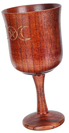 STOBAZA Coupe Sacrée Exquise Objet Religieux Décoratif Coupe De Sacrifice Pour Rituel Bois Robuste