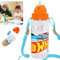 Hot Wheels Straw Sipper Water Bottle 500ml, Tritan Bottle with Flip Top for Kids, Leak Proof and Reusable Sports Gift for School 3+Years