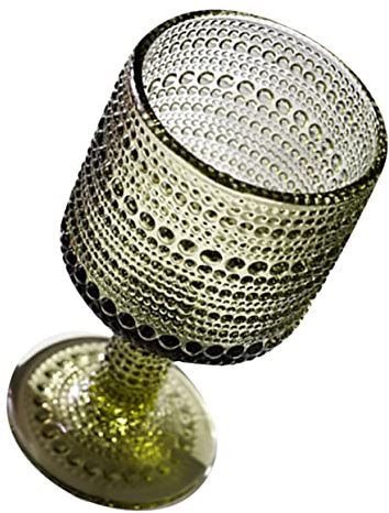 Angoily Elegant Green Wine Glasses Delicate Goblet for Liquor Cocktails Parties Home Décor