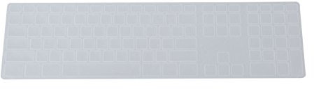 Graootoly Silicone Thin Keyboard Skin Cover Protector with Numeric Keypad for Transparent