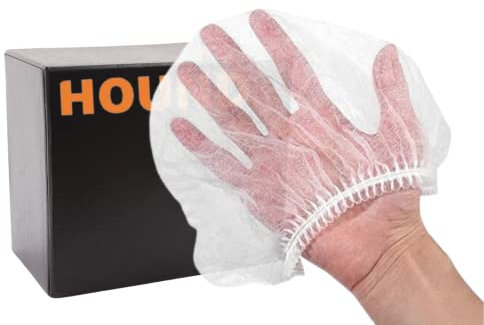 HOUND - Cuffie Elastiche Monouso - Alta qualità - Pensate per Centri estetici, Tatuatori, SPA, Ambito Medicale - Professionali - in TNT - 100PZ Per Box
