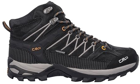 CMP Men's Rigel Mid Trekking Shoes WpTrekking Shoes, Lead, 10.5 UK