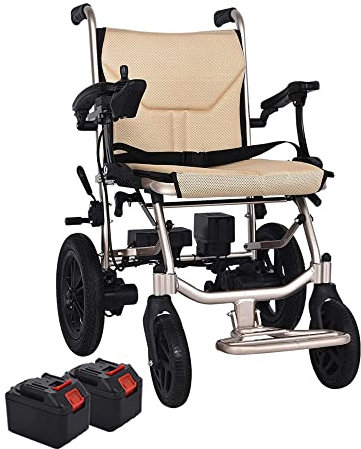 Folding Electric Wheels, 14KG Lightweight Lntelligent Adult Electric Wheels with Powerful Motors and 2 pcs Mobile Lithium Battery