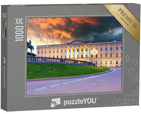 Puzzle 1000 Teile XXL „Königlicher Palast, Oslo, Norwegen“ – aus der Puzzle-Kollektion Oslo, Norwegen