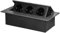 Miratic Enchufe Multiple 3x2P Z (Schuko) para Muebles Regleta Enchufes con Borde Plano Fresado Enchufe Empotrable - Regletas Enchufes Ideal para el Hogar y/o Oficina (Sin cable) (Grafito)