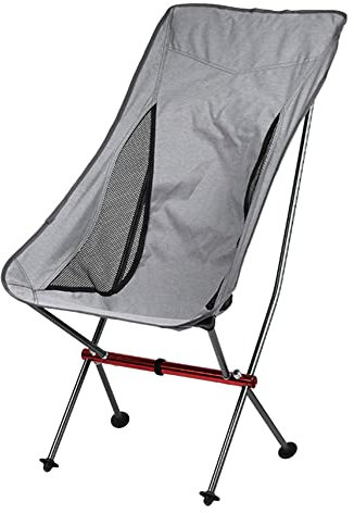 Beelooom Tragbarer -Campingstuhl Outdoor Moon Chair Zusammenklappbarer FußSchemel für Wandern Picknick Angeln StüHle Werkzeuge,