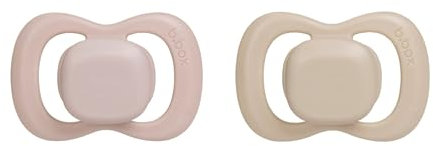 b.box Baby Schnuller Größe 2 (2er Pack) | Silikon Sauger und Schild im Symmetrischen Design | Bleibt Sauber | BPA-Frei | Baby Schnuller ab 6 Monate