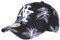 Hip Hop Honour Casquette NY Noire et Rose Palmier Tropicale Sunrise Baseball - Taille Unique - Noir