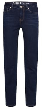 SOCCX Damen Jeans RO:My Regular Fit | Bequeme Stretch Denim mit geradem Bein, mittlerer Bundhöhe & formstabilem Alltag, Büro & City-Looks | Diverse Waschungen