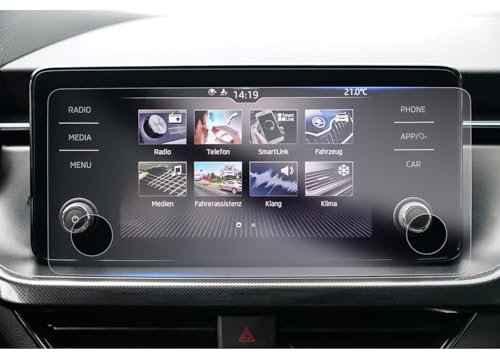 GAFAT [Facelift 2024] Skod-a Kamiq/Scala/Fabia 4 2024 2025 8,25 Pellicola Protettiva per Navigazione, Nano Pellicola Protettiva per 8,25 Skodα Infotainment Display, 6H Anti-Graffio (2 Pezzi)