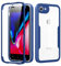Phoona 360 degrés Coque pour iPhone 7/8/SE2022/SE2020 avec Transparent Protection d'écran, TPU Silicone Antichoc écran Coque, Anti-Rayures Intégrale Étui Housse pour iPhone 7/8/SE2022/SE2020, Bleu