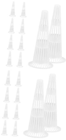 SUPVOX 2 Ensembles Tapis De Drainage pour Pot De Fleur Filtre De Pot De Fleurs Plaque De Pot De Fleurs Filet De Drainage pour Fleurs Tapis De Grille De Fond De Jardinière PP 10 Pièces * 2