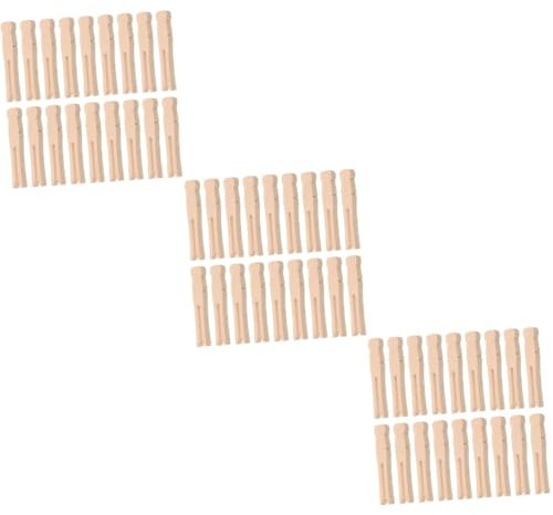 Warmhm 300pezzi Mollette Legno Multipurpose Clip Per Bucato Appendere Foto Leggere e Decorare Robuste e Antiscivolo Per Viaggi e Uso Domestico