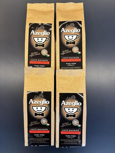 Caffè Haiti Roma Azeglio caffè macinato 100% Made in Italy 4 x 250 g