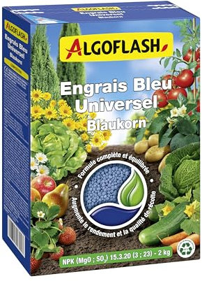 Algoflash Engrais Bleu Universel, Petites Surfaces - 2 kg