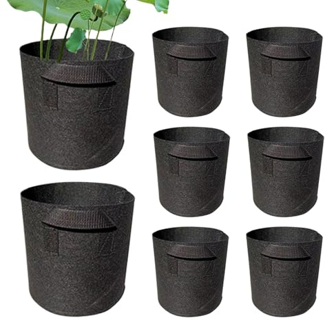 8er-Pack Seerosen-Pflanzgefäße – Verdickte Vliesstoff-Pflanztöpfe, Seerosen-Pflanztöpfe Für Teich, (1/2 Gallonen) Pflanzbeutel Für Wasserpflanzen, Für Garten, Hof, Terrasse, Innen- Und Außenbereich