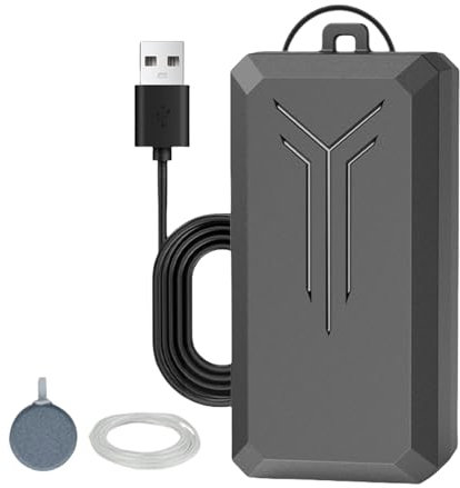 Luftpumpe für Aquarien – Sauerstoffpumpe, leise, kleine Belüftung mit und Sauerstoffgerät | Für Aquarien Unterwassersysteme Hydrokultur-Systeme Pumpe 'Aquariumluft von Alime