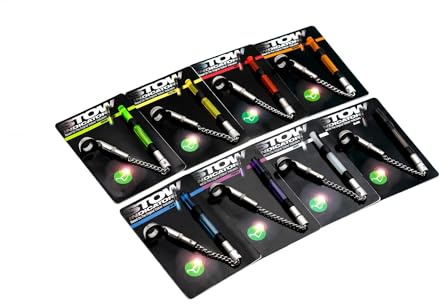 Korda Complete Stow Indicator Yellow, Precision Bite Detection, Stainless Steel Chain, Versatile for Slack or Tight Lines, Line-Friendly Clip, Inspired by Elstow Bobbins