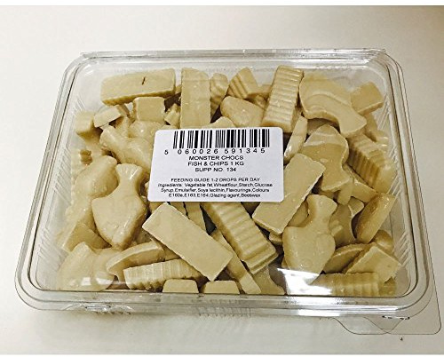Monster Chocs Fish & Chips Milk Chocolate Treats For Dogs 1kg