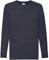 Fruit of the Loom unisex long-sleeved t-shirt, 'Kids Value Weight T', 61-007-0, deep navy, 128 cm