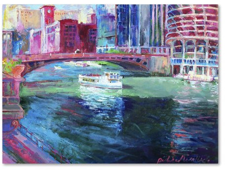 Markenzeichen Fine Art Chicago 2 Artwork von Richard C. Wallich, 35 by 47