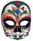 Demi-Masque crâne Dia de Los Muertos Adulte