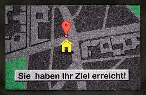Fussmatte Sie haben Ihr Ziel Erreicht ! FuÃŸmatte Schmutzmatte Türabstreifer Türmatte Navi FuÃŸabstreifer