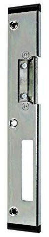 GU Secury Türschließer Schließblech mit AT-Stück Links 235x35x8mm für Profil Rehau S 730 Geneo, Zink, Stahl, Silber