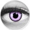 Funnylens Farbige lila violet Kontaktlinsen Purple Lunatic - weich ohne Stärke 2er Pack + gratis Behälter – 12 Monatslinsen - perfekt zu Halloween Karneval Fasching oder Fasnacht