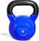 Yes4All KGWS Vinyl Coated Cast Iron Kettlebell, Kettle Bell Weights Set - Blue Kettlebells, 20.5 kg