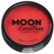 Moon Creations Trucco professionale per viso e corpo | Tortiere professionali con vernice colorata per truccabimbi | Pittura per il viso per bambini, adulti, Halloween, Rosso brillante, 36 gm