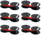 Printerfield Spule GR 24 in Schwarz & Rot für Taschenrechner Farbband/Schreibmaschinen GR24/GR41/GR42 und Star DP8340 (6er Pack)