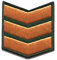 Catch the Patch Sergeant Militär Abzeichen Army - (Größe: 5 x 5,4 cm) – Kultige Aufnäher zum Aufbügeln & Aufnähen – Für Jacken, Rucksäcke, Shirts & Cosplay – Ein Must-have für DIY-Fans