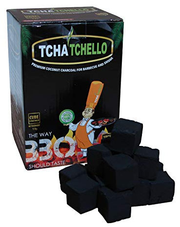 Gartinex Premium Kokosnuss Briketts Kokos Kohle 1kg für Tischgrill Shisha Wasserpfeife Grill