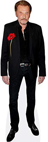 Johnny Hallyday (Flower) Silhouette en carton Grandeur Nature