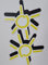 FlyEx Grömitzer Sonne Magnete anstatt Aufkleber Sticker für Fliegengitter Insektenschutz Reparatur-Set Vogelschlag Netze Türen Fenster Schiebetüren Spannrahmen (2X Sonne) 2x Sonne 2x Sonne 2x Sonne