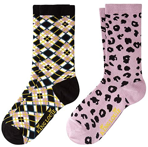 King Louie Damen Socken 2 Paare im Set Eton (39-42, Orchid Pin)