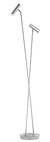 B-LEUCHTEN Stehleuchte TOM (H 140 cm) H 140 cm grau Stehleuchte Stehlampe Leseleuchte Deckenfluter Bogenleuchte