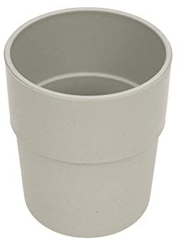 LÄSSIG Kinder Becher Trinkbecher Tasse Kindergeschirr ohne Melamin, BPA-frei, für Spülmaschine und Mikrowelle/Mug Uni warm grey