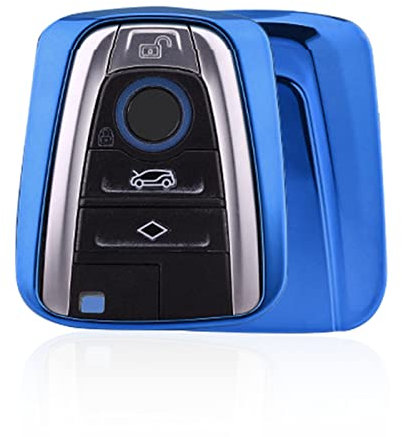 GAFAT Kompatibel mit Schlüssel Hülle für BMW i3 i3s i8, 2014-2022 i3 Autofernbedienungen Schutzhülle, TPU Kieselgel Autoschlüssel (Blau)