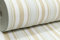 SOPHIE LAURENCE Luxury Easy Paste The Wall Glitter Striped Textured Heavy Vinyl Living Room Wallpaper (Sample - Beige Gold White)