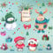 WandSticker4U®- wiederverwendbar Fensterbilder Weihnachten Kinder SCHNEEMANN & TIERE selbstklebend I Weihnachtsdeko Fenster Aufkleber Fenstersticker Kinderzimmer Winter